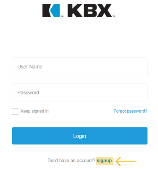 Signup to KBX