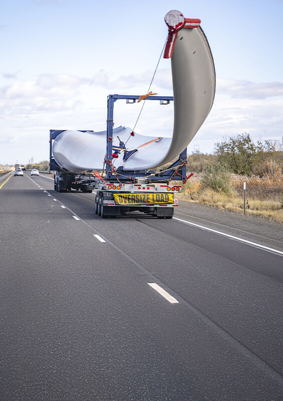 Oversized shipping load