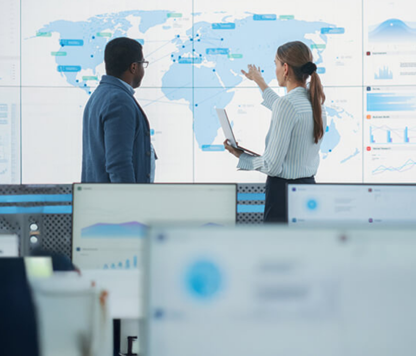 Two shippers evaluating network map