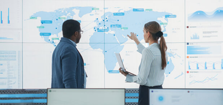 Two shippers evaluating network map