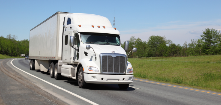 Semi Truck on Road