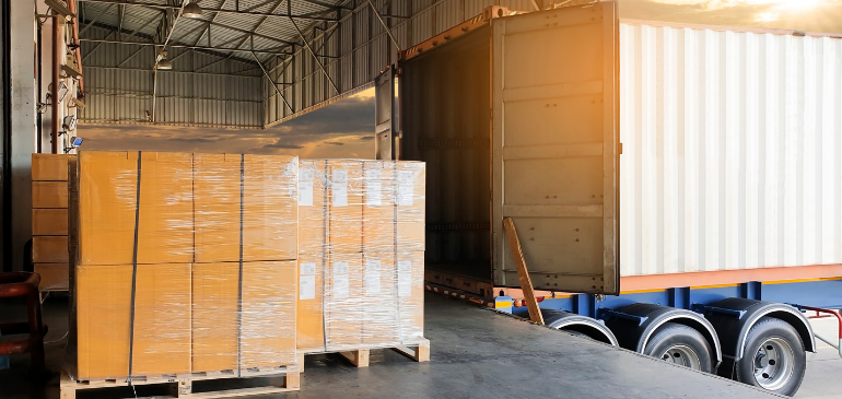 Truck loading dock
